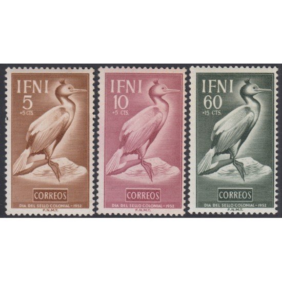 Ifni 83/85 1952 Día del Sello Fauna Ave Bird MNH Ifni 83/85 1952 Día del Sello Fauna Ave Bird MNH