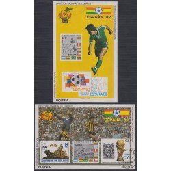 Bolivia HBM-117/118 Exp. Filatélicas Copa mundial de fútbol España 82 Usado Bolivia HBM-117/118 Exp. Filatélicas Copa mundial de fútbol España 82 Usado