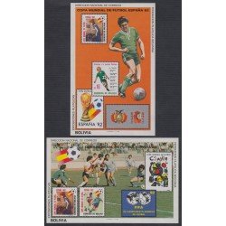 Bolivia HBM-124/125 Exp. Filatélicas Copa mundial de fútbol España 82 MNH Bolivia HBM-124/125 Exp. Filatélicas Copa mundial de fútbol España 82 MNH
