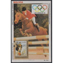 Bolivia HBM-139 Exp. Filatélicas Juegos olímpicos de Los Angeles 1984 MNH Bolivia HBM-139 Exp. Filatélicas Juegos olímpicos de Los Angeles 1984 MNH