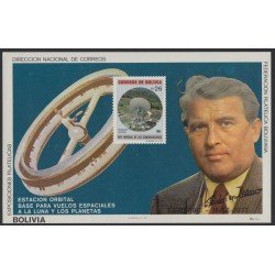 Bolivia HBM-164 Exp. Filatélica Estación orbital Base para vuelos espaciales MNH Bolivia HBM-164 Exp. Filatélica Estación orbital Base para vuelos espaciales MNH