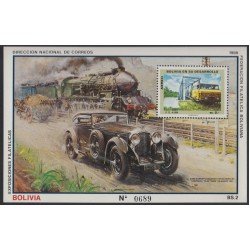 Bolivia HBM-172 Exp. Filatélica Bentley Tren MNH Bolivia HBM-172 Exp. Filatélica Bentley Tren MNH