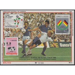 Bolivia HBM-178 Exp. Filatélicas Campeonato de Fútbol Italia 1990 MNH Bolivia HBM-178 Exp. Filatélicas Campeonato de Fútbol Italia 1990 MNH