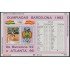 Bolivia HBM-201 Exposiciones filatélicas Juegos olímpicos Barcelona 1992 MNH