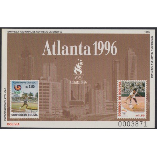 Bolivia HBM-217 Olimpiadas Atlanta 1996 MNH Bolivia HBM-217 Olimpiadas Atlanta 1996 MNH