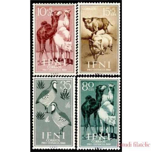 Ifni 159/62 1960  Pro infancia Fauna MNH 