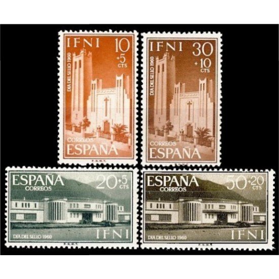 Ifni 172/75 1960 Día del Sello Sta. Mª del Mar Escuela MNH Ifni 172/75 1960 Día del Sello Sta. Mª del Mar Escuela MNH