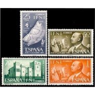 Ifni 179/82 1961  XXV Aniv. de la Jefatura de Franco MNH