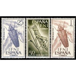 Ifni 200/02 1964 Día del Sello Insectos. MNH Ifni 200/02 1964 Día del Sello Insectos. MNH