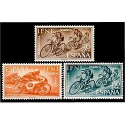 Ifni 206/08 1964 Día del Sello Ciclismo Motociclismo Sports MNH Ifni 206/08 1964 Día del Sello Ciclismo Motociclismo Sports MNH