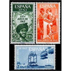 Ifni 209/11 1965 XXV Años de Paz Alegoría de la Paz Descarga Escuela MNH Ifni 209/11 1965 XXV Años de Paz Alegoría de la Paz Descarga Escuela MNH