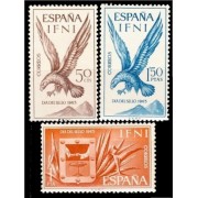 Ifni 215/17 1965  Día del Sello Escudo Aguila Fauna Coat MNH 