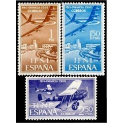 Ifni 218/20 1966 Pro infancia Aviación Plane MNH Ifni 218/20 1966 Pro infancia Aviación Plane MNH