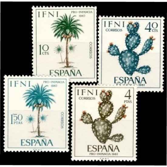 Ifni 225/28 1967 Pro infancia Flora MNH Ifni 225/28 1967 Pro infancia Flora MNH