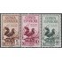 Guinea Española 318/20  1952 Día de Sello Fauna MNH