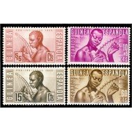 Guinea Española 321/24 1953 Pro indígenas Músicos indígenas MNH