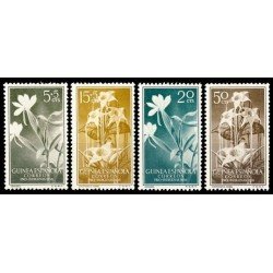 Guinea Española 358/61 1956 Pro indígenas Flora MNH Guinea Española 358/61 1956 Pro indígenas Flora MNH