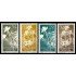 Guinea Española 358/61 1956 Pro indígenas Flora MNH