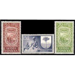 Guinea Española 362/64 1956 Día del Sello Escudos MNH Guinea Española 362/64 1956 Día del Sello Escudos MNH