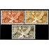 Guinea Española 373/75 1958 Ayuda a Valencia Escudos Valencia y Sta. Isabel MNH