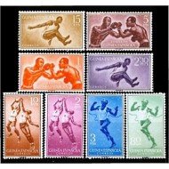Guinea Española 376/83 1958 Serie Básica Deportes MNH