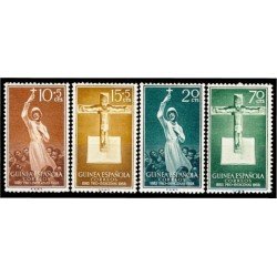 Guinea Española 384/87 1958 Pro indígenas Misionero-Crucifijo MNH Guinea Española 384/87 1958 Pro indígenas Misionero-Crucifijo MNH