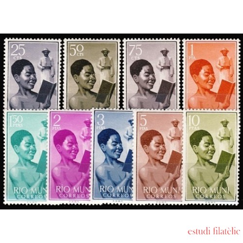 Rio Muni 1/9  1960 Niño indígena misionero Native MNH 