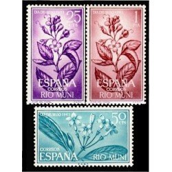 Rio Muni 42/44 1964 Día del sello (1963) Flora MNH Rio Muni 42/44 1964 Día del sello (1963) Flora MNH