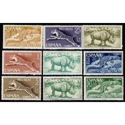 Rio Muni 48/56 1964 Fauna Ecuatorial MNH Rio Muni 48/56 1964 Fauna Ecuatorial MNH