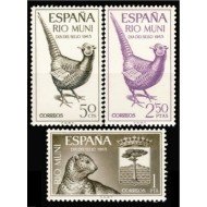 Rio Muni 66/68 1965 Día del Sello Fauna MNH