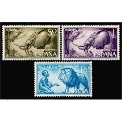 Rio Muni 69/71 1966 Pro infancia Fauna MNH Rio Muni 69/71 1966 Pro infancia Fauna MNH