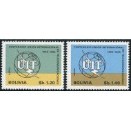 Bolivia A- 272/73  1968 Centenario de la Unión Internacional de Telecomunicaciones MNH