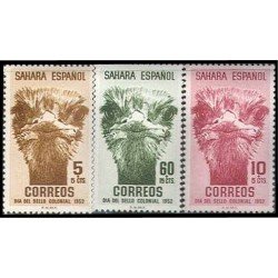 Sahara 98/100 1952 Día del Sello Avestruz MNH