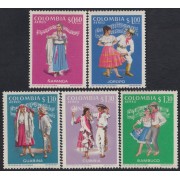 Colombia A- 512/16 1970/71 Folklore Costumbres MNH