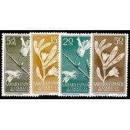 Sahara 126/29 1956 Pro infancia Flora MNH