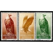 Sahara 139/41 1957 Pro infancia Fauna (águila) Eagle MNH 