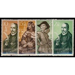 Sahara 156/59 1959 Pro infancia Lope de Vega - La Estrella de Sevilla-Peribáñez y el Comendador MNH