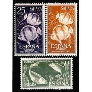 Sahara 209/11 1962 Pro infancia Fauna (peces) Fish MNH