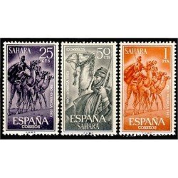 Sahara 217/19 1963 Pro infancia Camellos Camel Fauna  MNH