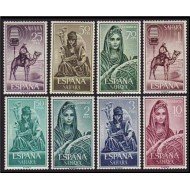 Sahara 228/35 1964 Músicos indígena Musicians MNH