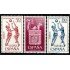 Sahara 246/48 1965 Día del Sello Baloncesto - Escudo Sports MNH