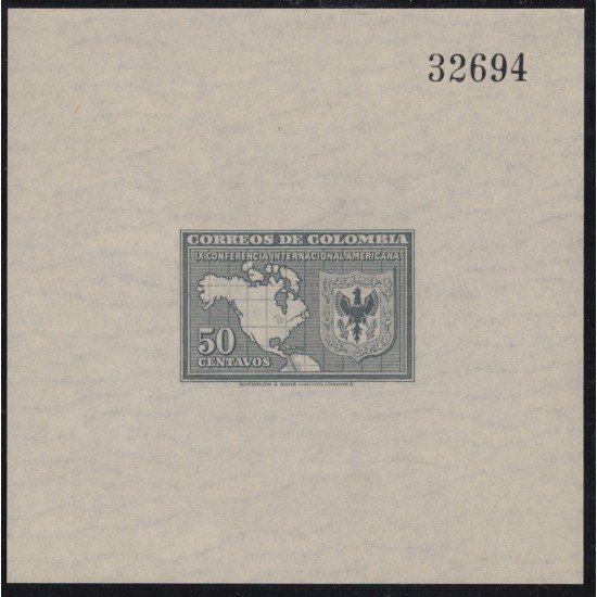 Colombia HB 2 1948 Conferencia americana MNH Colombia HB 2 1948 Conferencia americana MNH