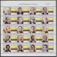 Colombia 1544/63 2010 Presidentes colombianos MNH