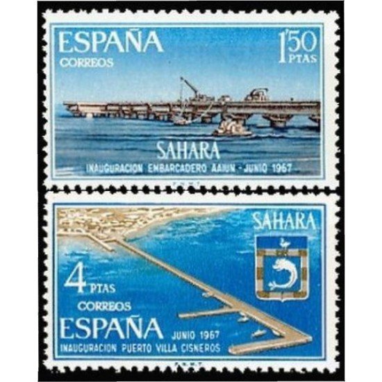 Sahara 260/61 1967 Instalaciones portuarias MNH