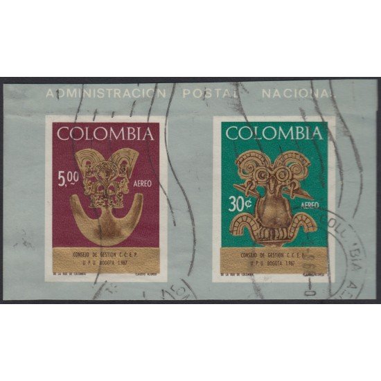 Colombia HB 28 1967 Ex. Filatélica Bogotá Usado Colombia HB 28 1967 Ex. Filatélica Bogotá Usado