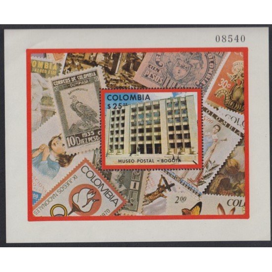 Colombia HB 35 1977 Museo postal de Bogotá MNH Colombia HB 35 1977 Museo postal de Bogotá MNH