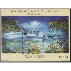 Colombia HB 49 1994 Teatro los fundadores Manizales MNH Colombia HB 49 1994 Teatro los fundadores Manizales MNH