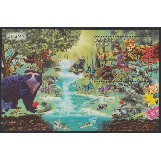 Colombia HB 69 2011 Flora y Fauna Biodiversidad MNH Colombia HB 69 2011 Flora y Fauna Biodiversidad MNH