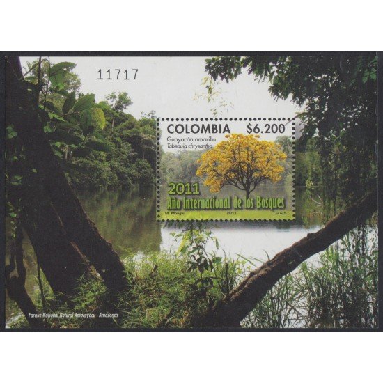 Colombia HB 70 2011 Año internacional de los bosques MNH Colombia HB 70 2011 Año internacional de los bosques MNH