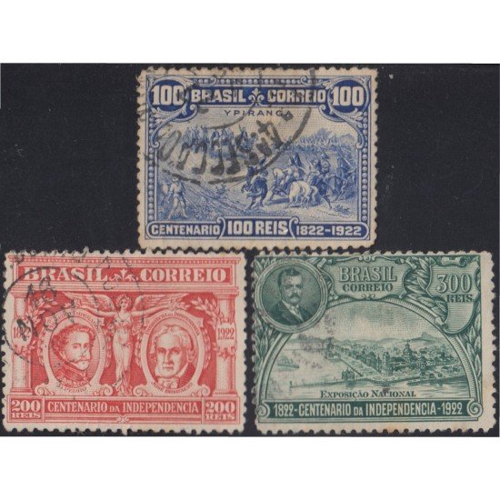 Brasil Brazil 183/85 1922 Centenario de la Independencia Usado Brasil Brazil 183/85 1922 Centenario de la Independencia Usado